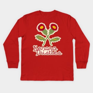 Defunct Kenora Thistles Hockey Team Kids Long Sleeve T-Shirt